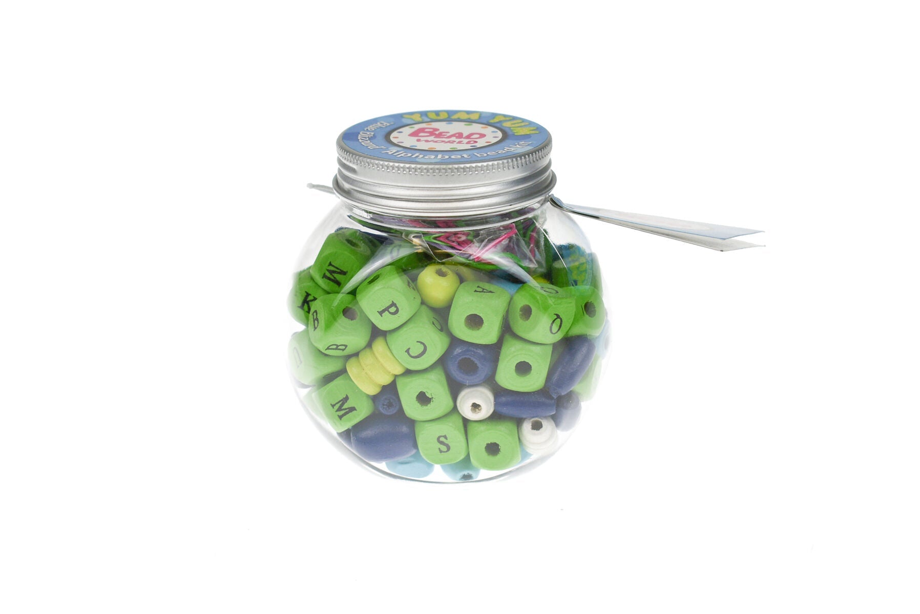 YUM YUM BLUE BLIZZARD ALPHABET BEAD CRAFT KIT - Bamboo Sprout